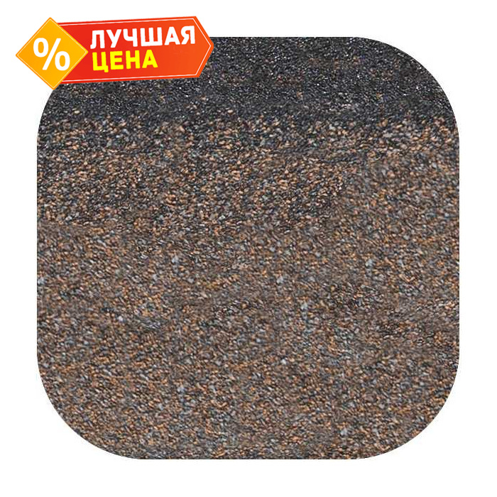 Коньково-карнизная черепица Katepal Rocky / Jazzy Коричневый 3 м2